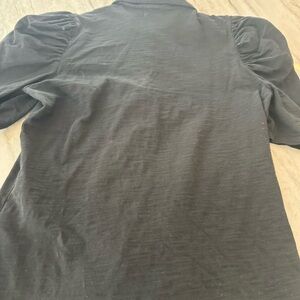 Nation Ltd Black Puff Sleeve Top size medium